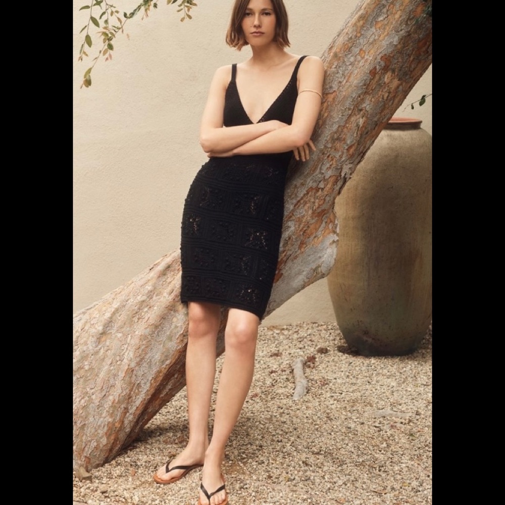NWT ANTHROPOLOGIE CROCHET MINI DRESS 1X plus - Picture 3 of 7
